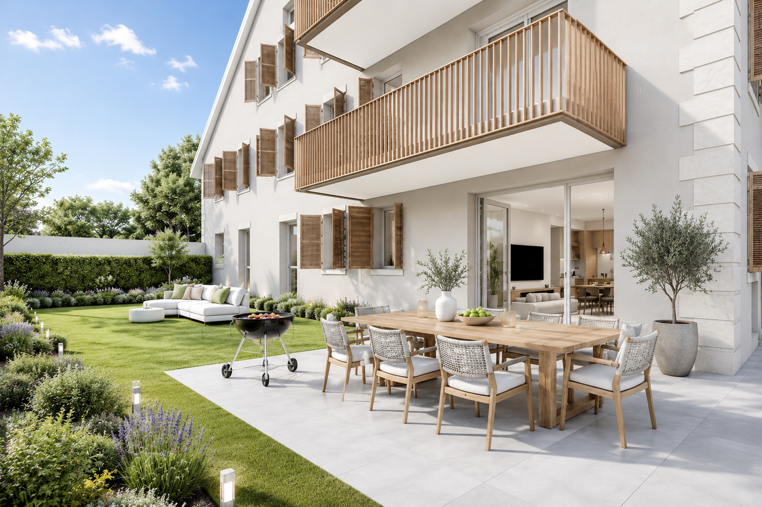 Appartement neuf de 4,5 pièces avec terrasse et jardin privatif